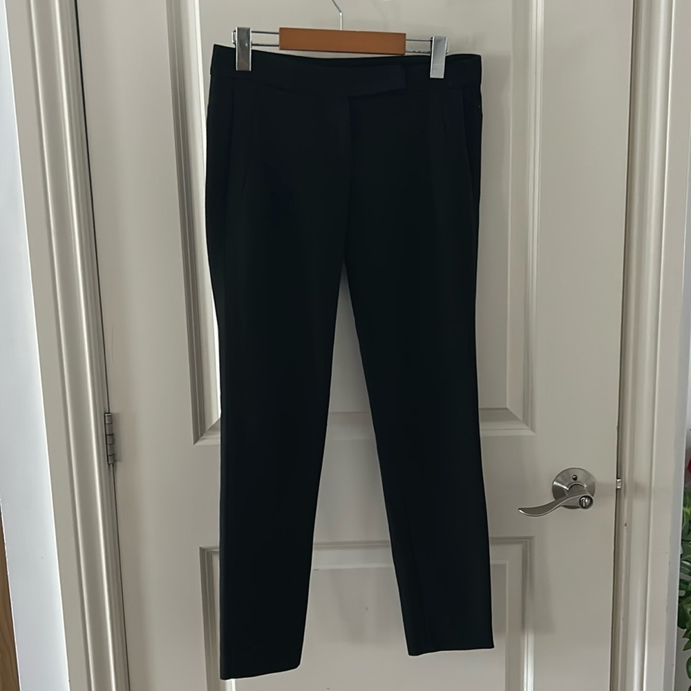 MAJE black zip fly pants slim pants 26 made in Bulgaria